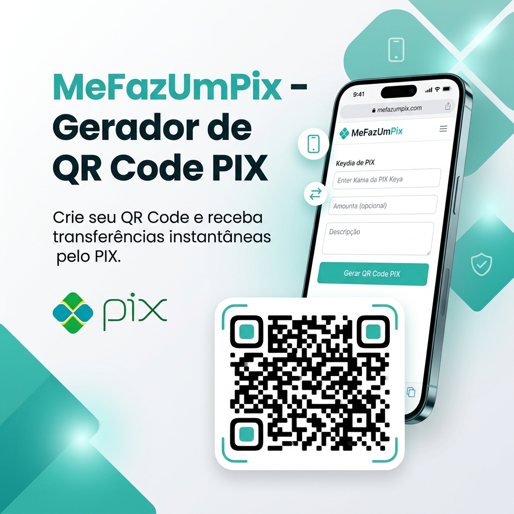 Gerador de QR Code PIX | Criar PIX Copia e Cola Grátis